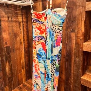 Colorful halter Maxi Dress